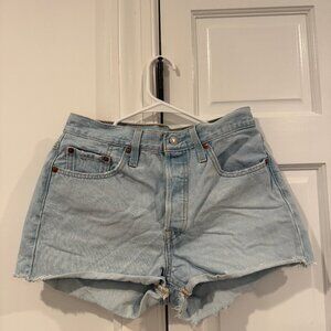 Levi 501 Light-Wash Jean Shorts